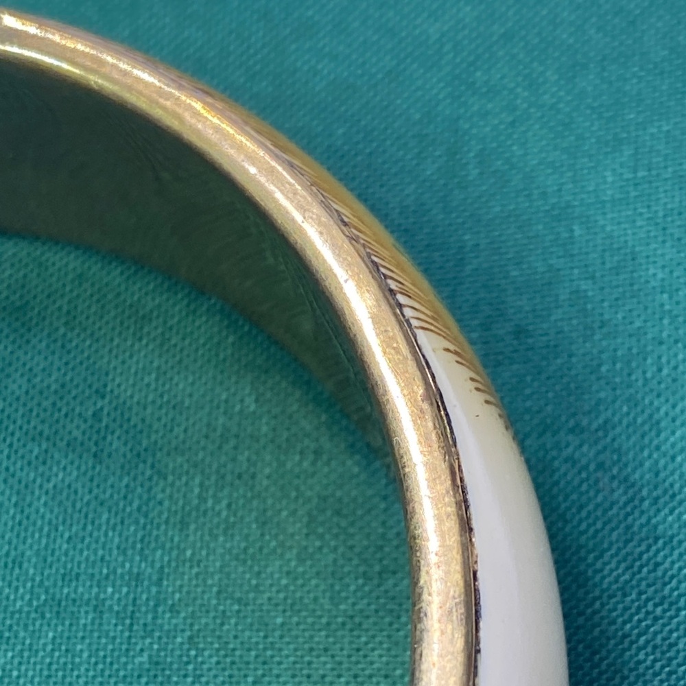 Peacock Feather Bangle Bracelet - image 4